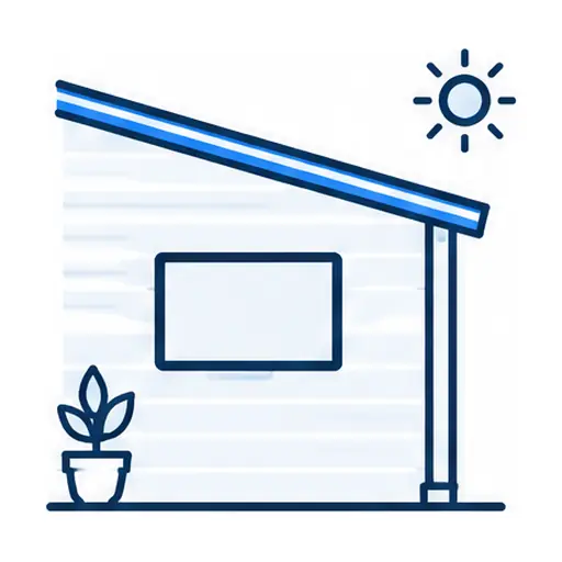 Schematic icon: Outdoor & Patio TV Mounting