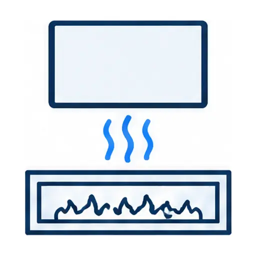 Schematic icon: TV Above a Fireplace