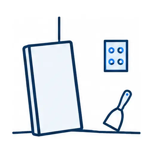 Schematic icon: TV Take-Down & Relocation